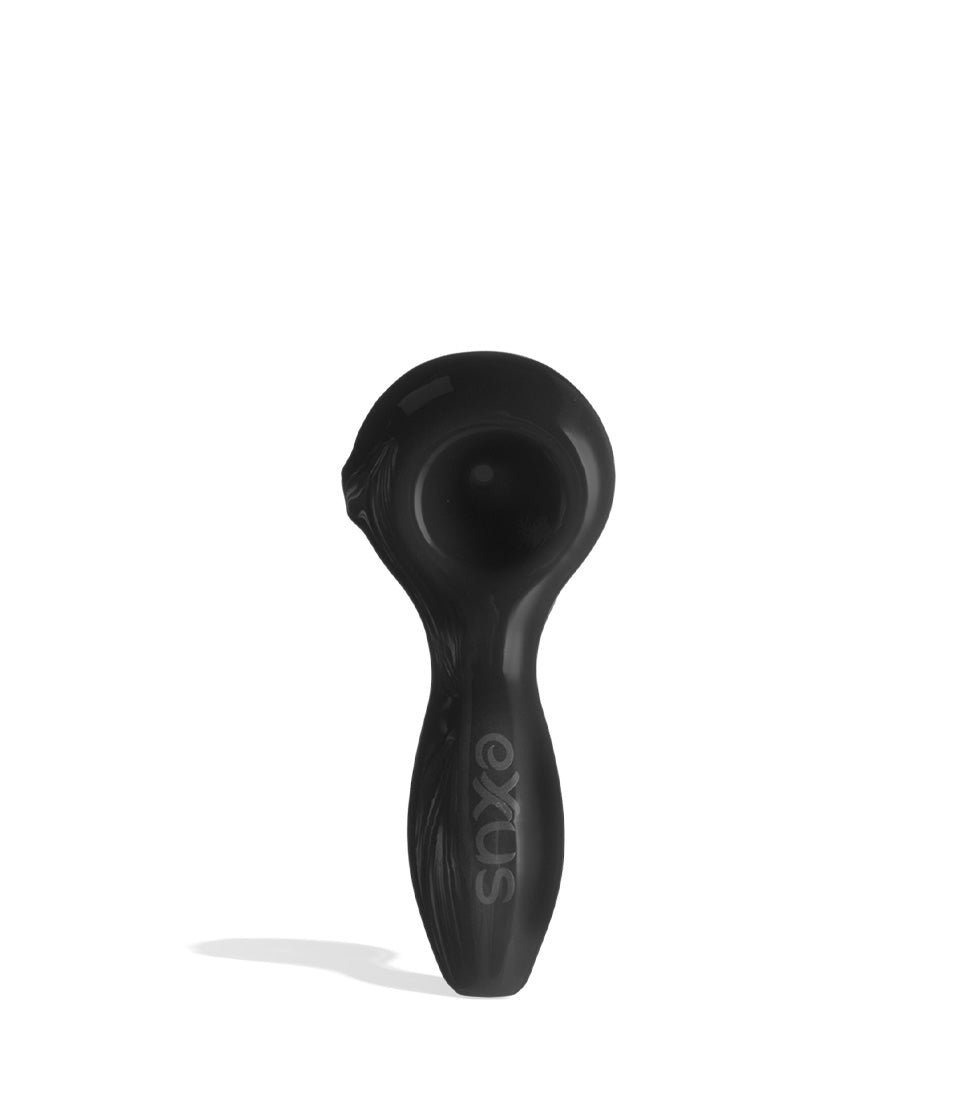 Black Exxus Vape BUBL Hand Pipe Front View on White Background